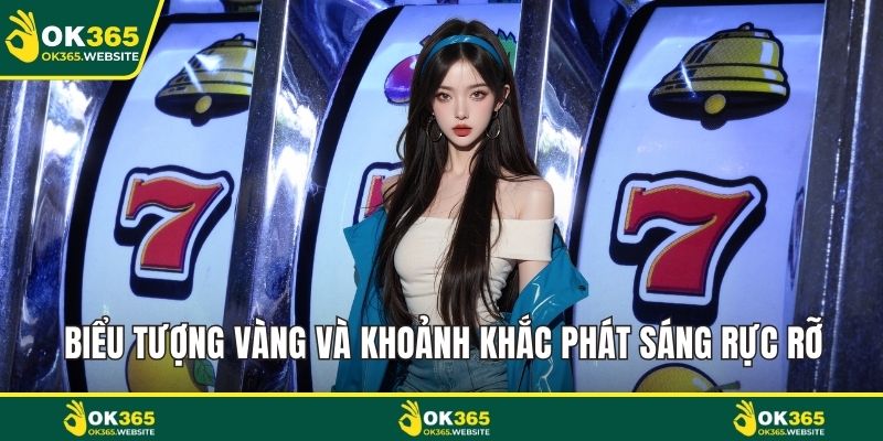 Biểu tượng vàng và khoảnh khắc phát sáng rực rỡ