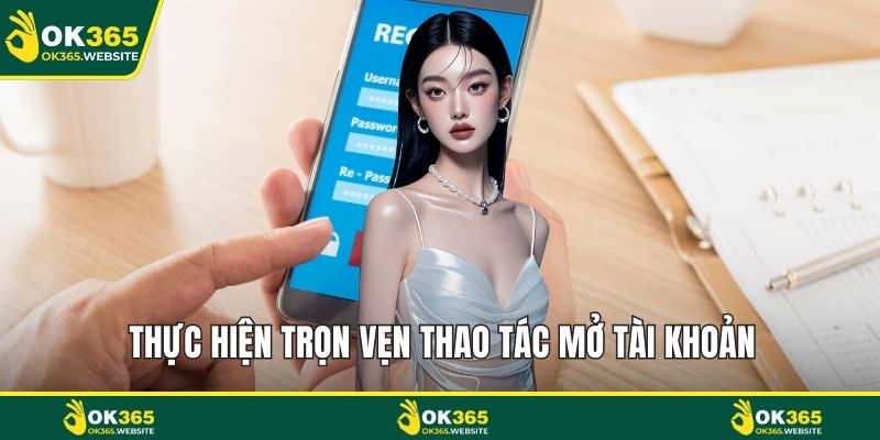 Thực hiện trọn vẹn thao tác mở tài khoản